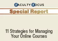 11 strategies for managing your online courses