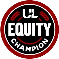 University of Louisville Equity Champion badge