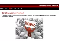 Soliciting learner feedback