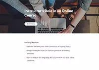 Instructors role in an online course